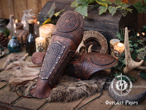Viking Celtic Leather Sedrik Bracer
