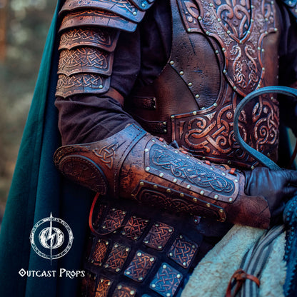Viking Celtic Leather Sedrik Bracer