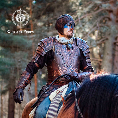 Viking Celtic Leather Sedrik Bracer