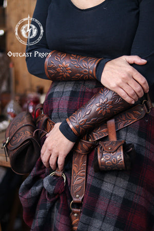 Leather Elven Belt Coin Pouch