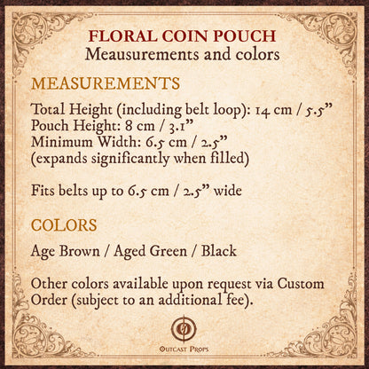 Leather Elven Belt Pouch Renaissance Faire Leaf Pouch LARP Coin Pouch Medieval Belt Bag Fantasy Cosplay Ranger Drawstring Leather Dice Bag