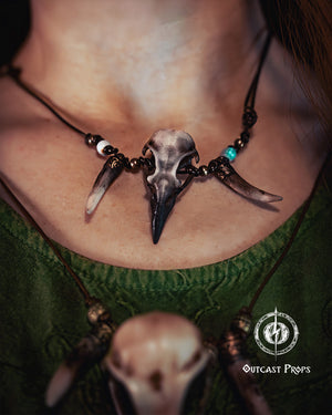 Crow Skull Necklace