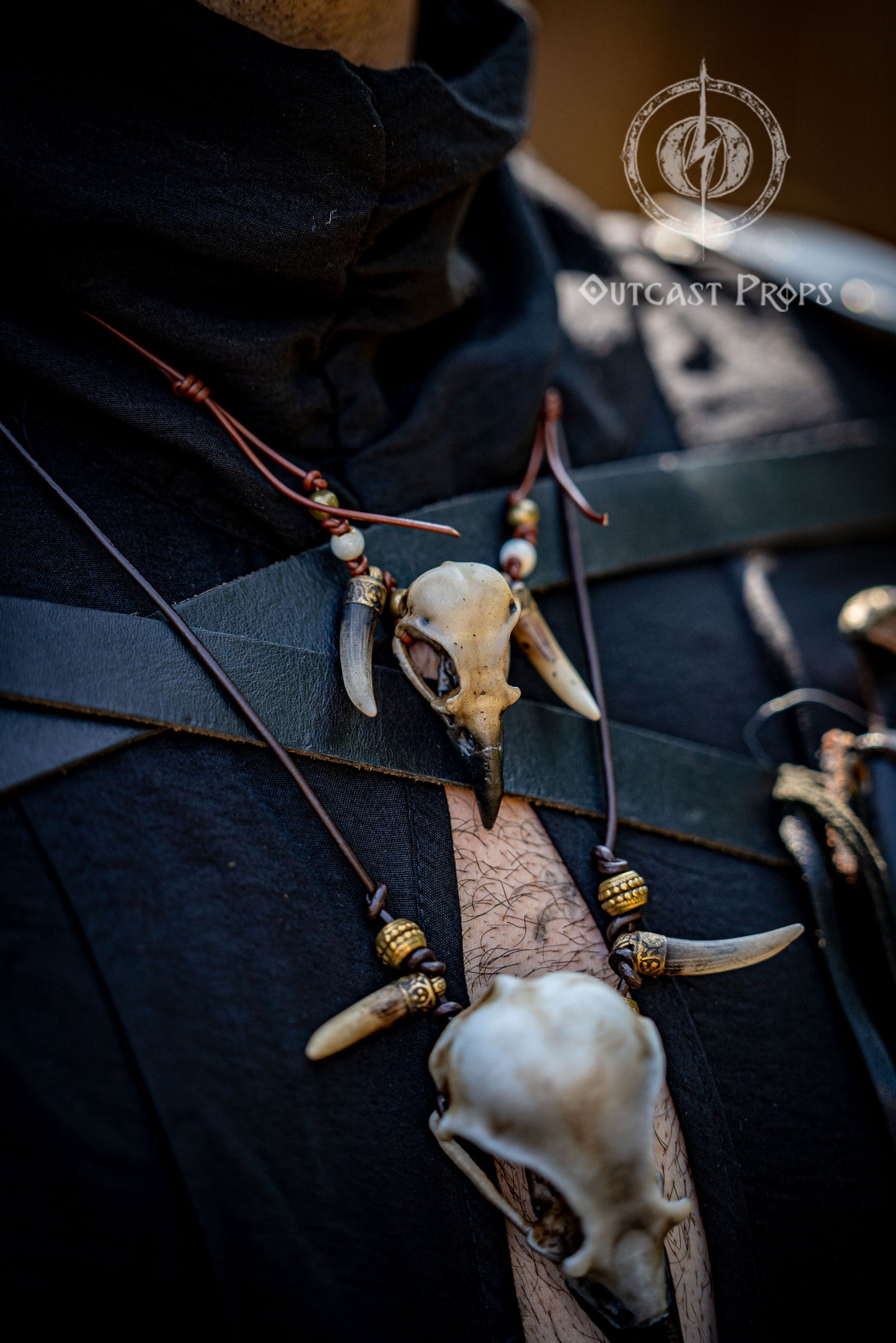 Crow Skull Necklace