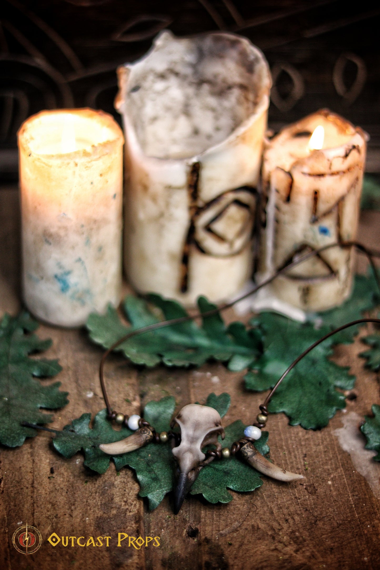 Crow Skull Necklace