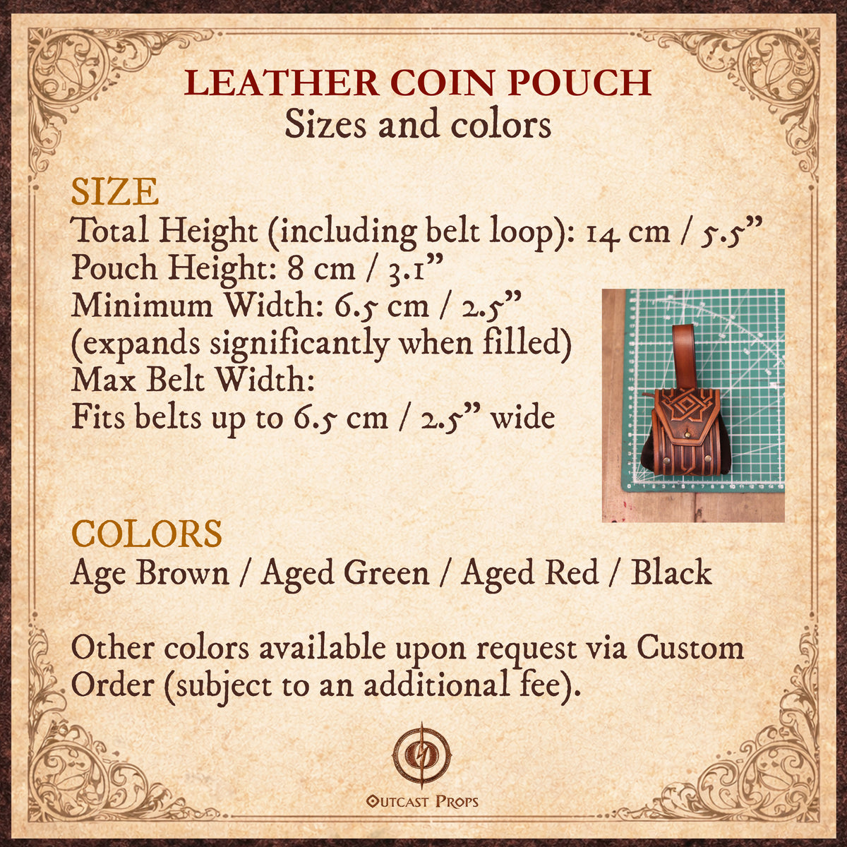 Leather Viking Belt Pouch Medieval Coin Pouch LARP Ren Faire Belt Bag Fantasy Dice Pouch Leather Celtic Cosplay Accessories Dwarf Gear