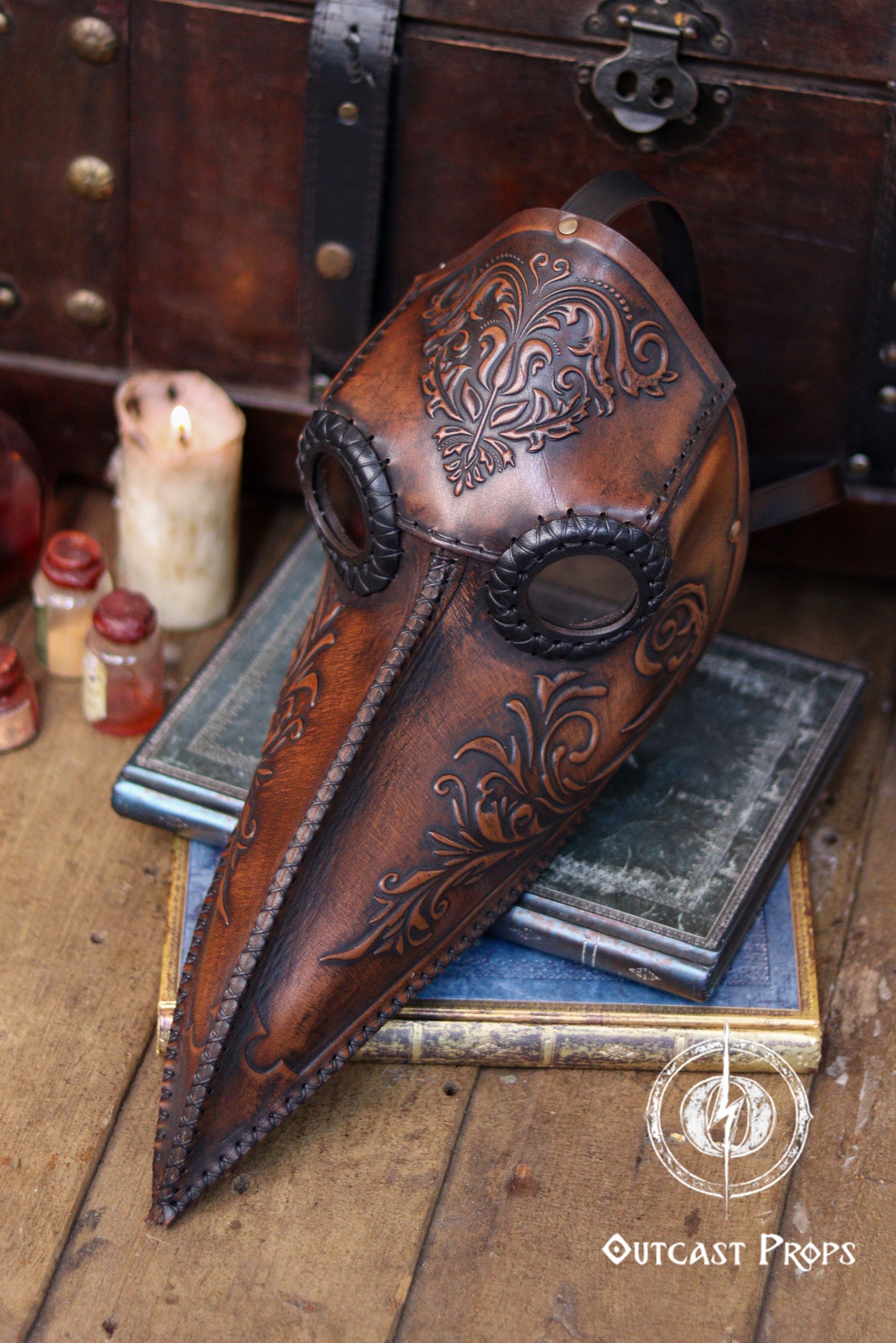 Doctor Plague Mask Floral