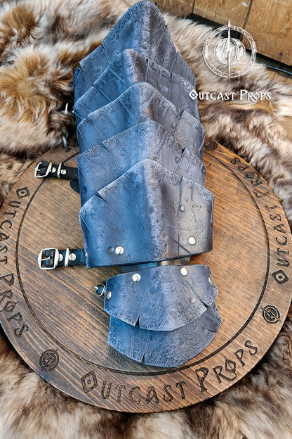 Dragon Scales Leather Greaves