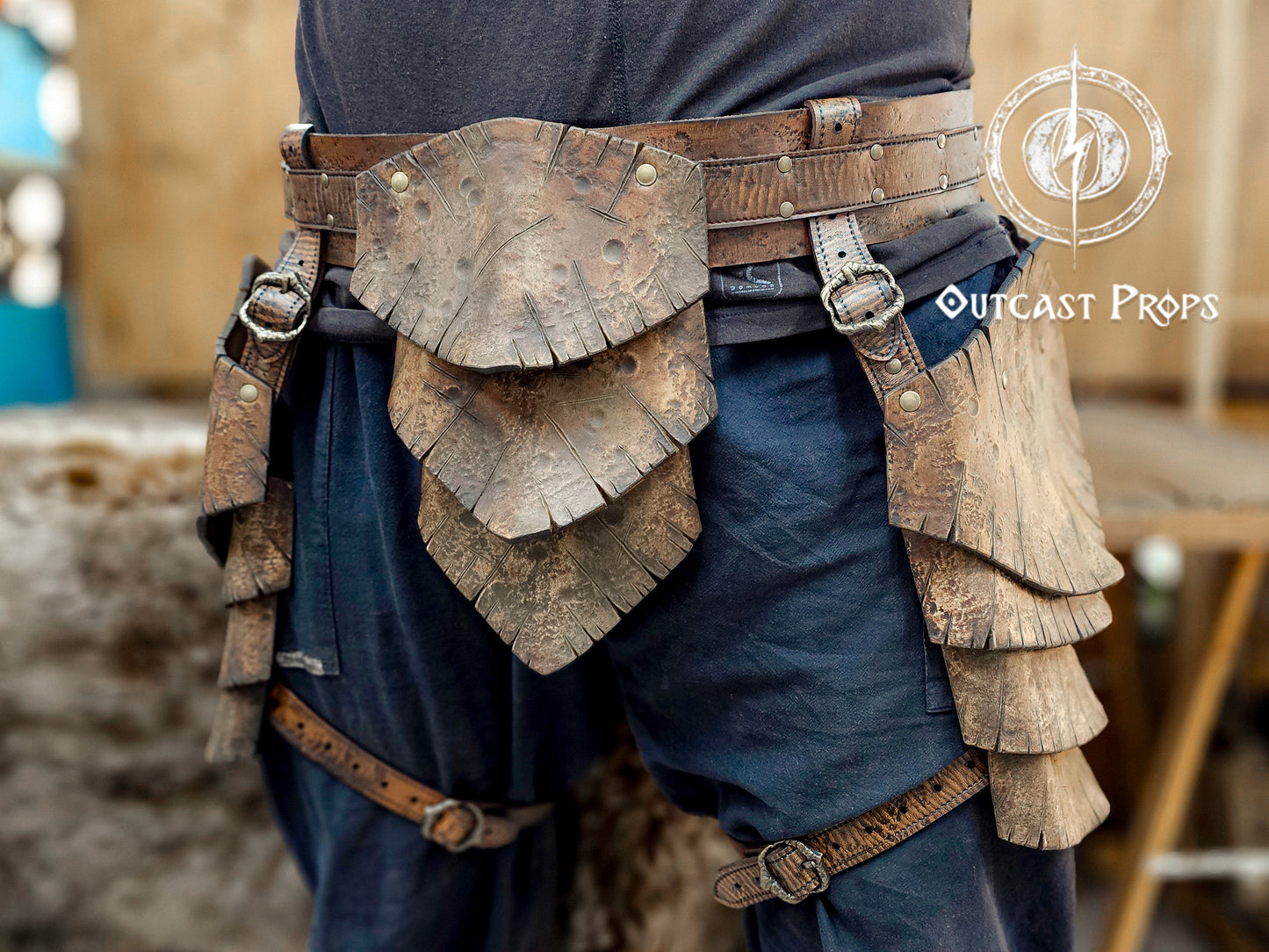 Barbarian Leather Tassets