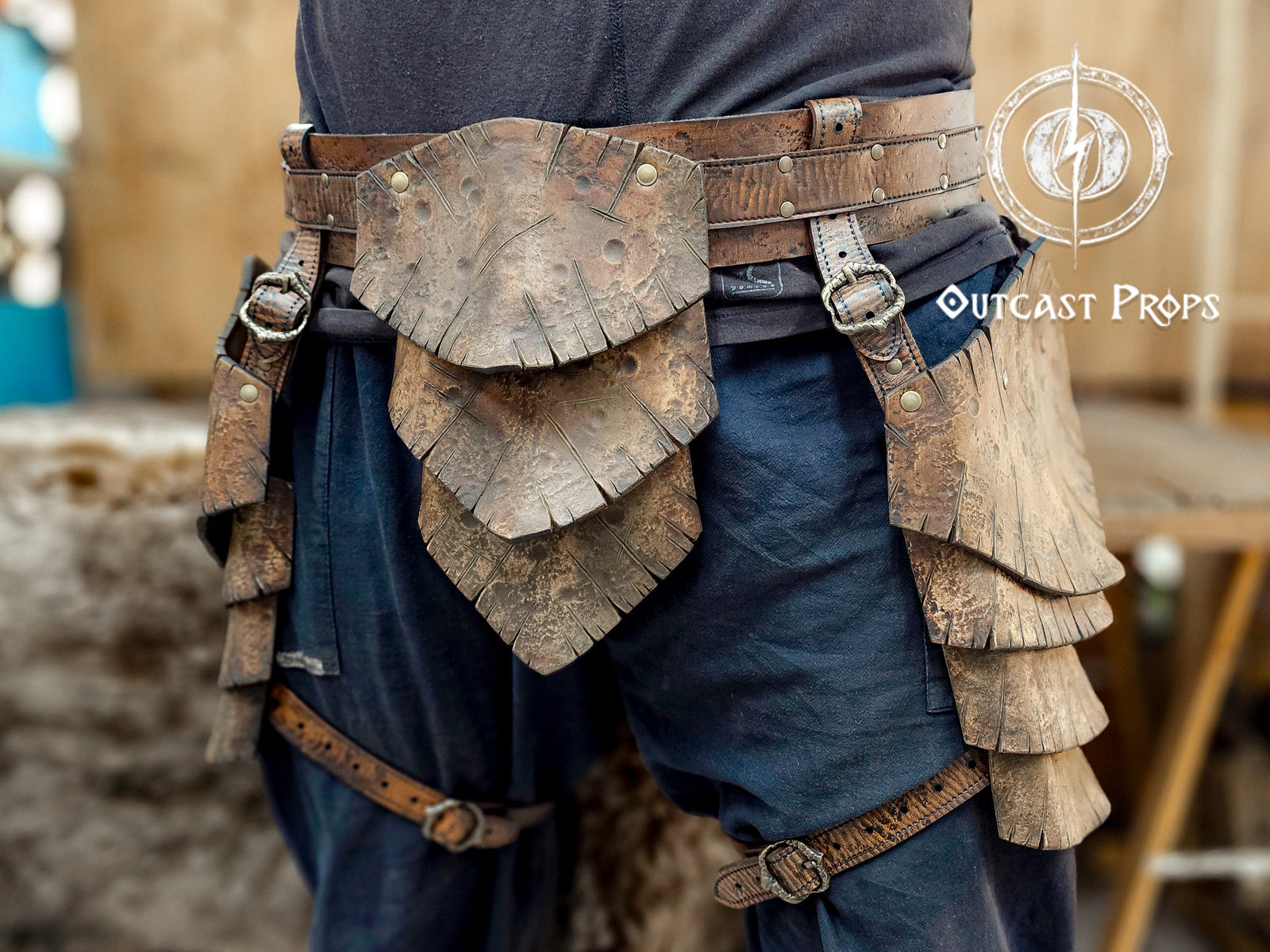 Barbarian Leather Tassets