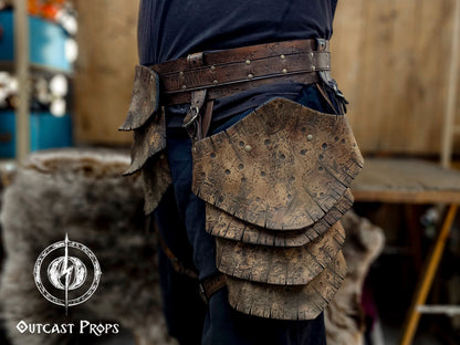 Barbarian Leather Tassets