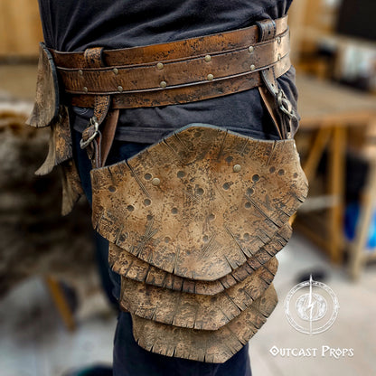 Barbarian Leather Tassets