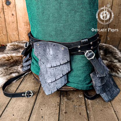 Barbarian Leather Tassets