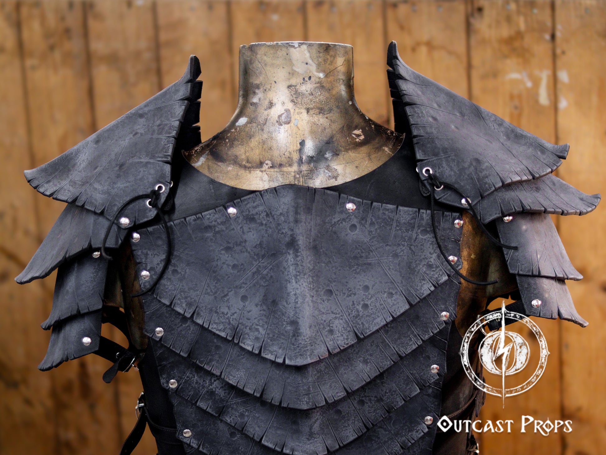 Dragon Scales Leather Shoulder Armor LARP Pauldron Viking Costume Barbarian Armor Set Fantasy Warrior Shoulder Pad Medieval Cosplay