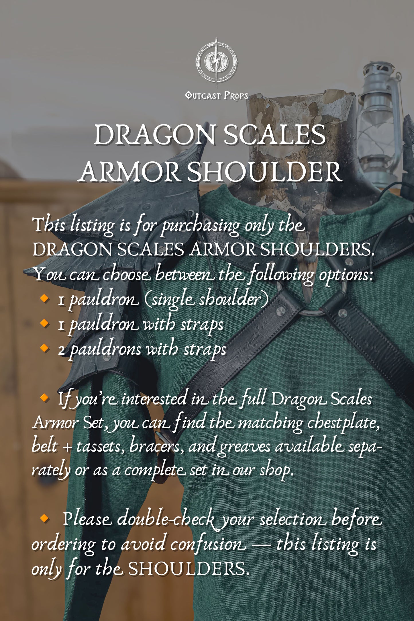 Dragon Scales Leather Shoulder Armor LARP Pauldron Viking Costume Barbarian Armor Set Fantasy Warrior Shoulder Pad Medieval Cosplay