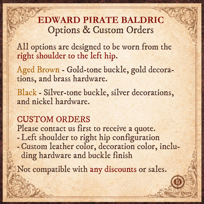 Edward Kenway Black Flag Cosplay Baldric