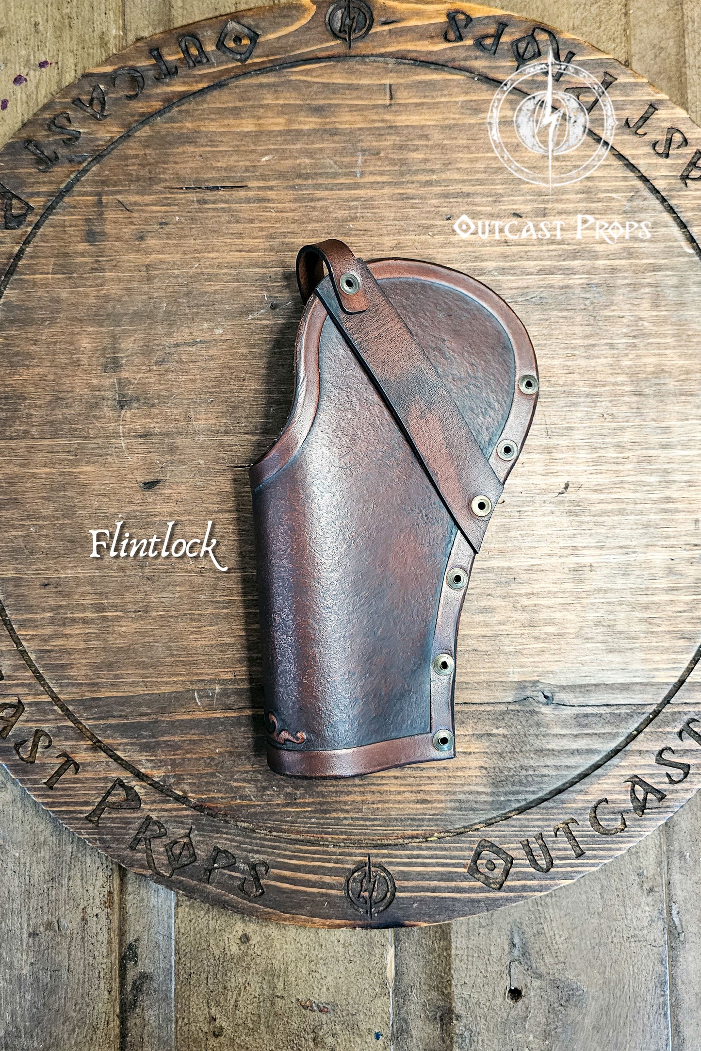 Ornated Leather Flintlock Holster