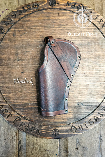 Ornated Leather Flintlock Holster