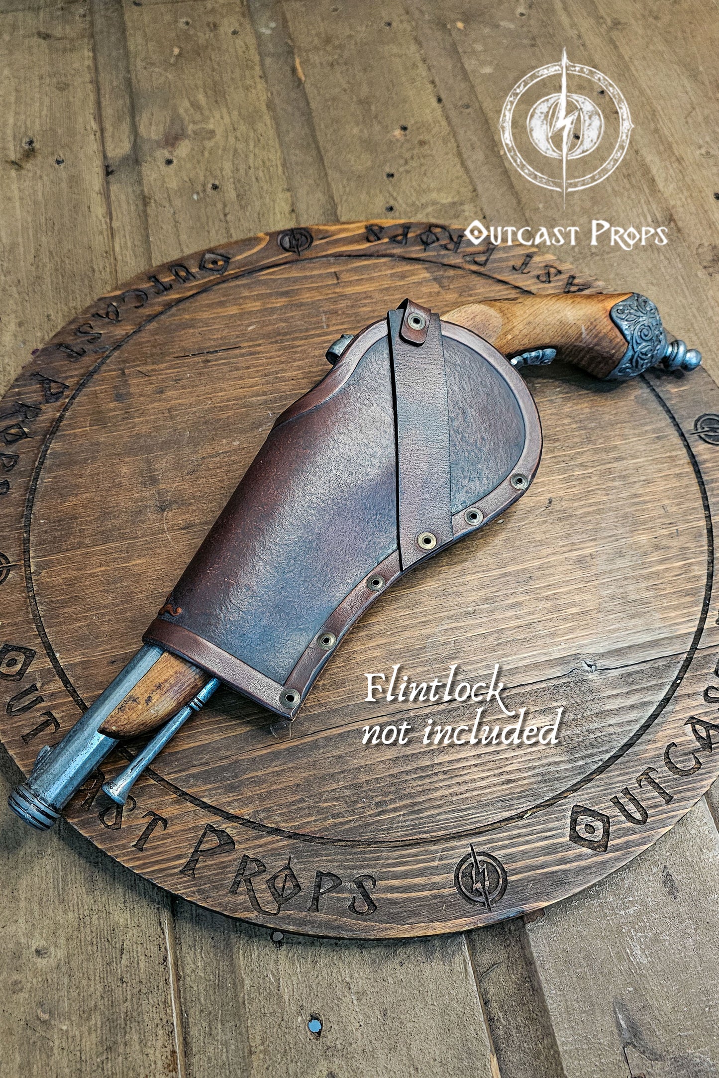 Ornated Leather Flintlock Holster