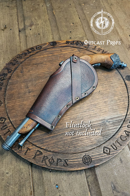 Ornated Leather Flintlock Holster