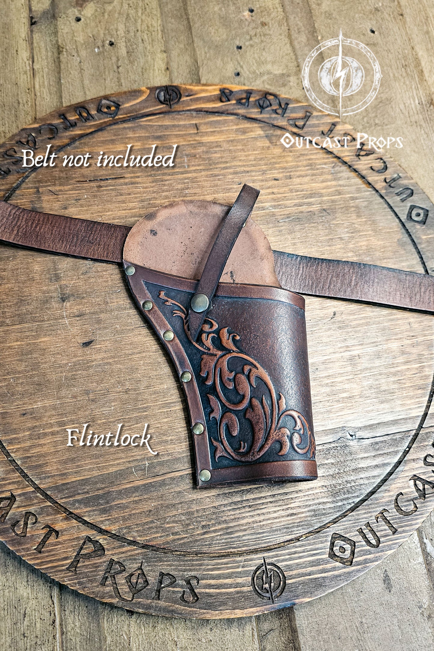 Ornated Leather Flintlock Holster