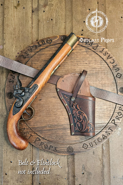 Ornated Leather Flintlock Holster