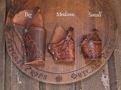 Ornated Leather Flintlock Holster