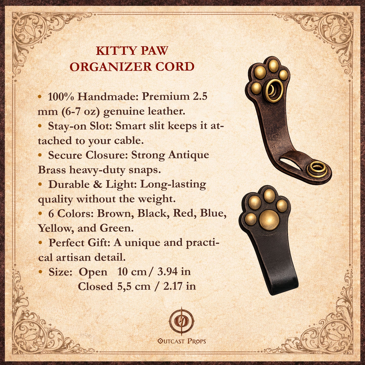 Paw cable organizer