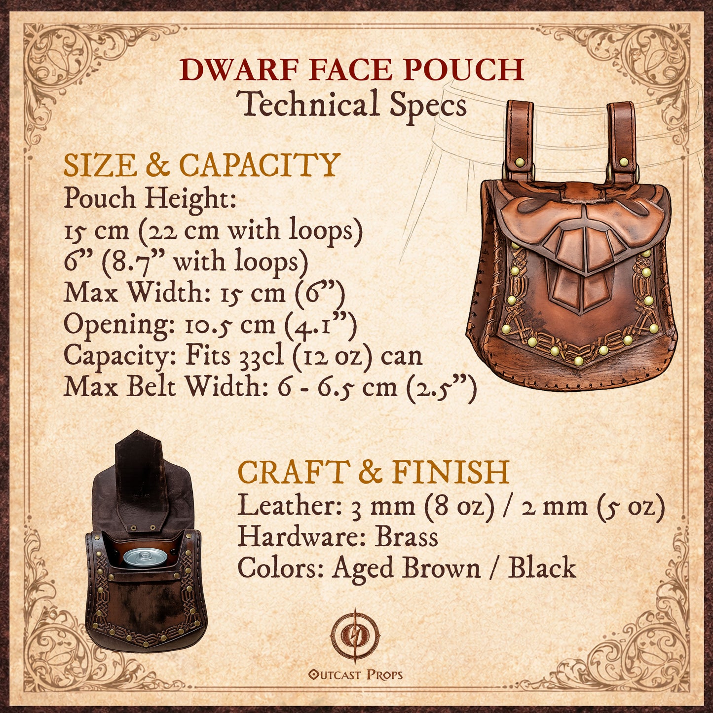Leather Dwarf Face bag
