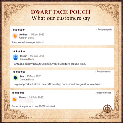 Leather Dwarf Face bag