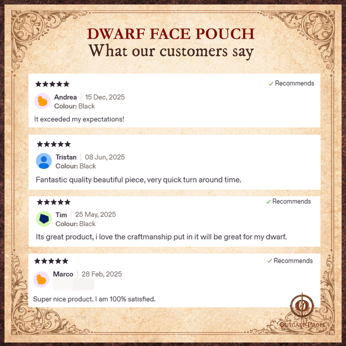 Leather Dwarf Face bag
