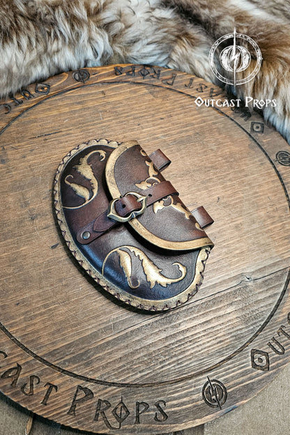 Leather Floral Pear Bag