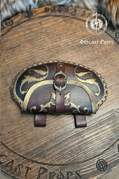 Leather Floral Pear Bag