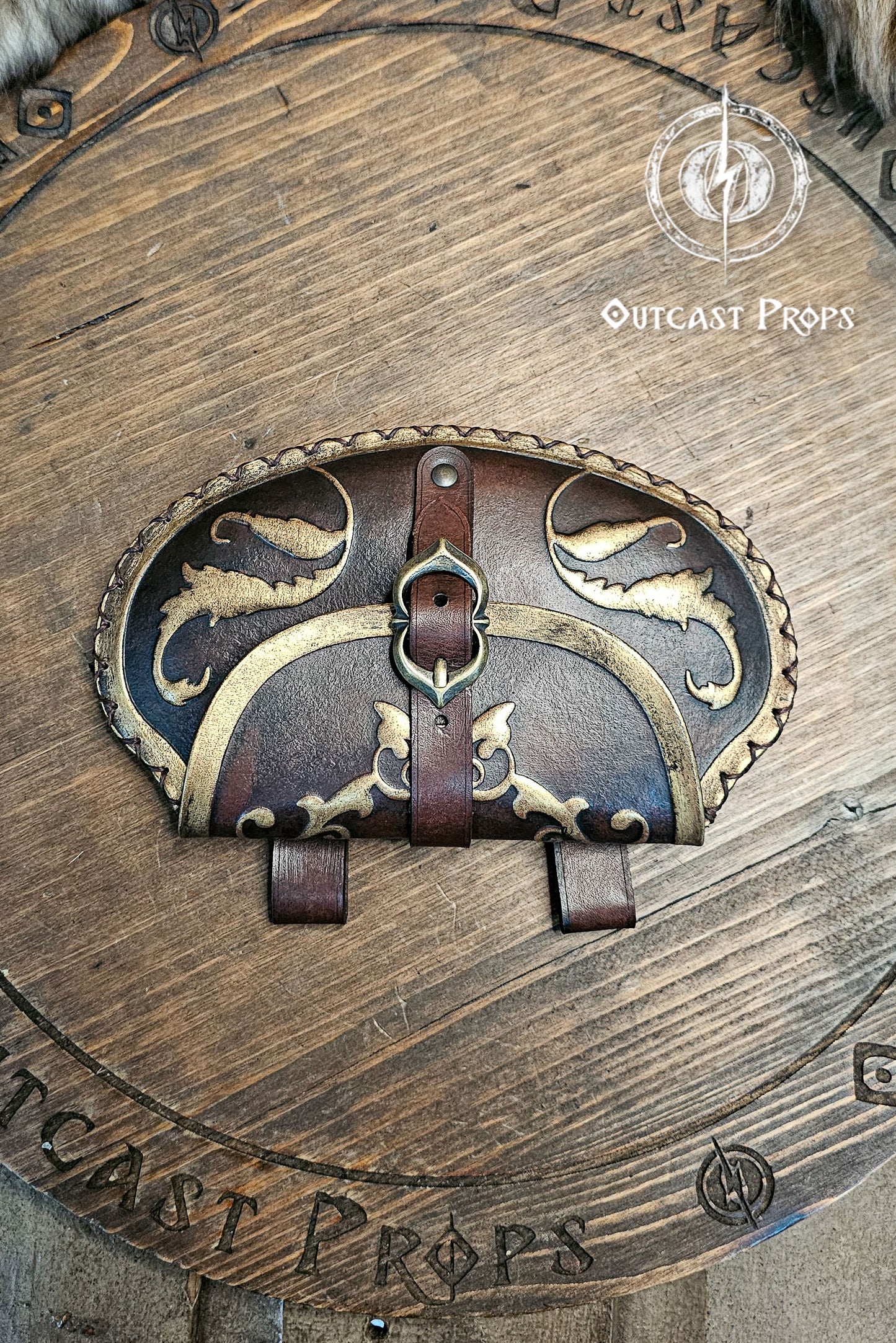 Leather Floral Pear Bag