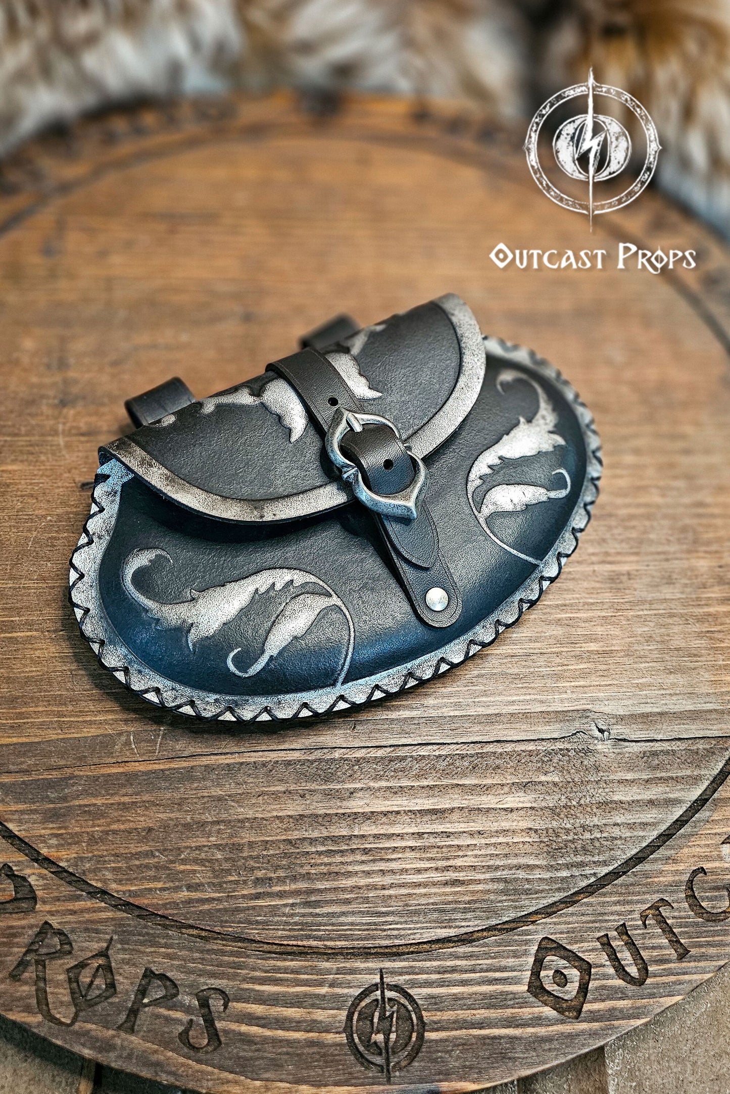 Leather Floral Pear Bag