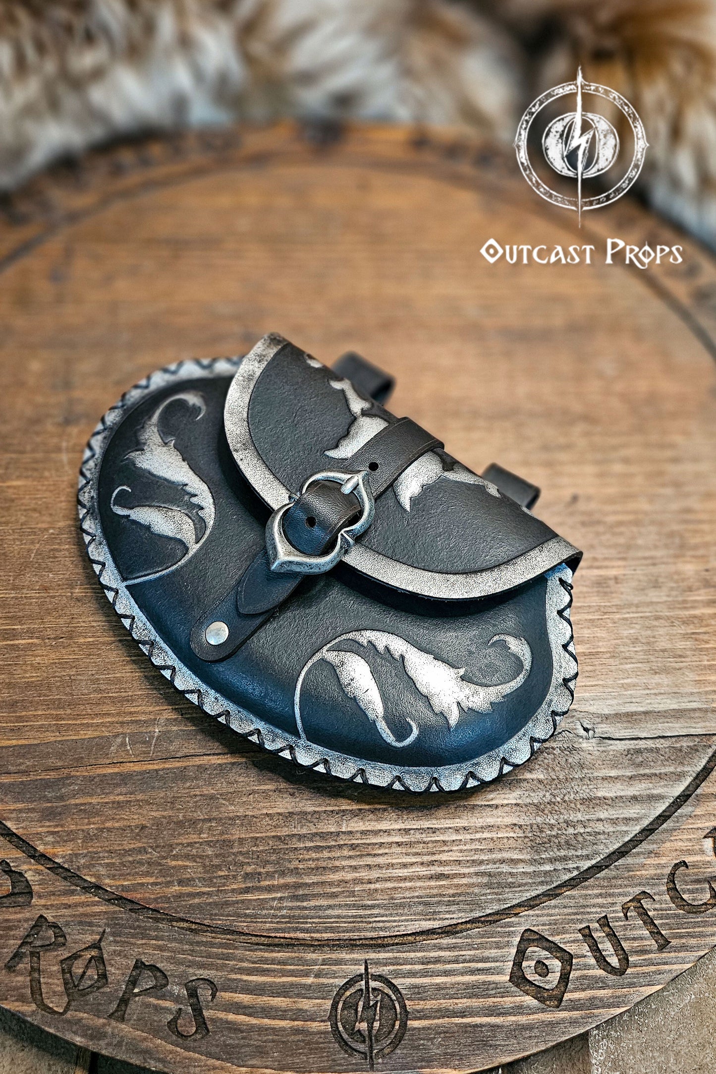 Leather Floral Pear Bag