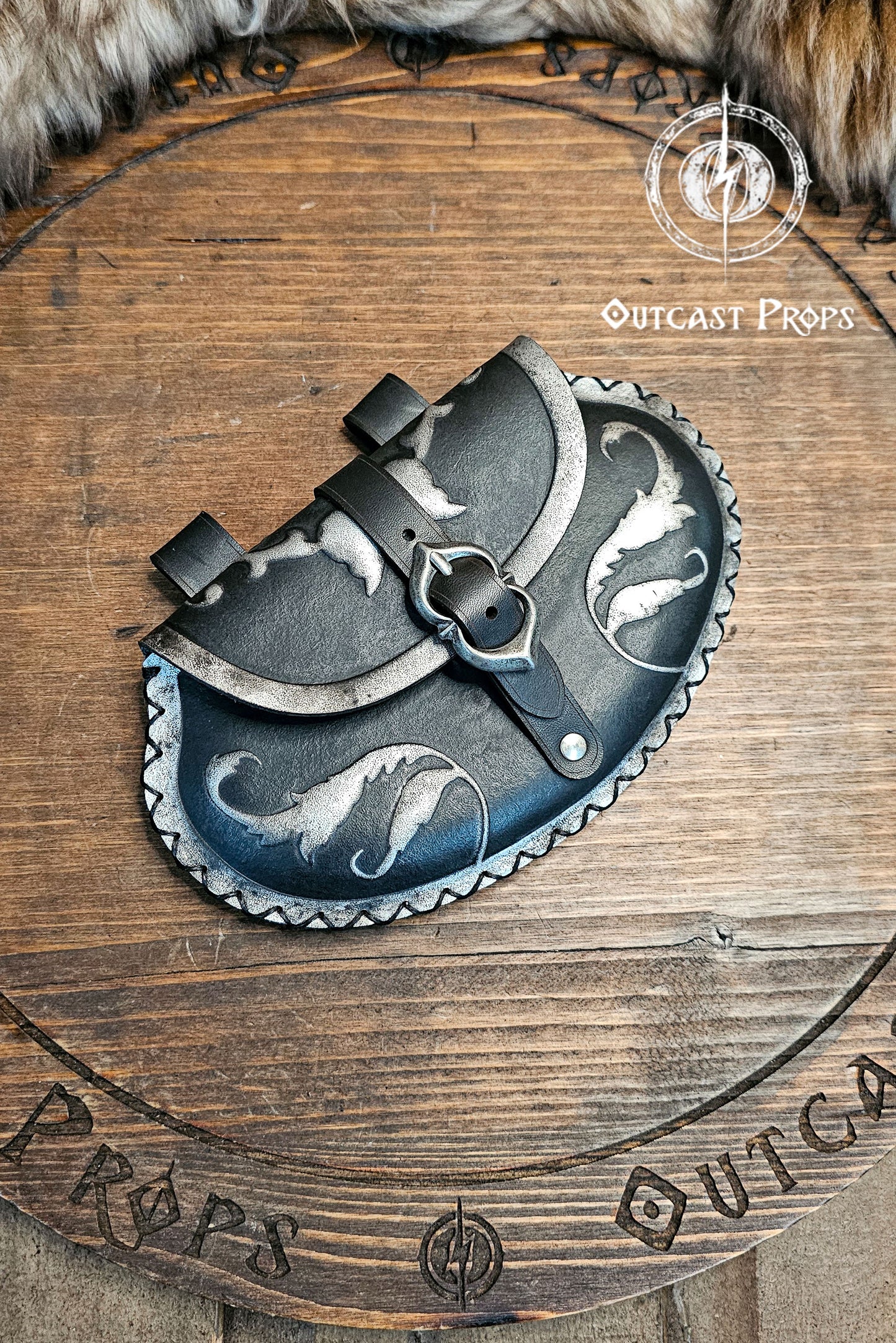 Leather Floral Pear Bag