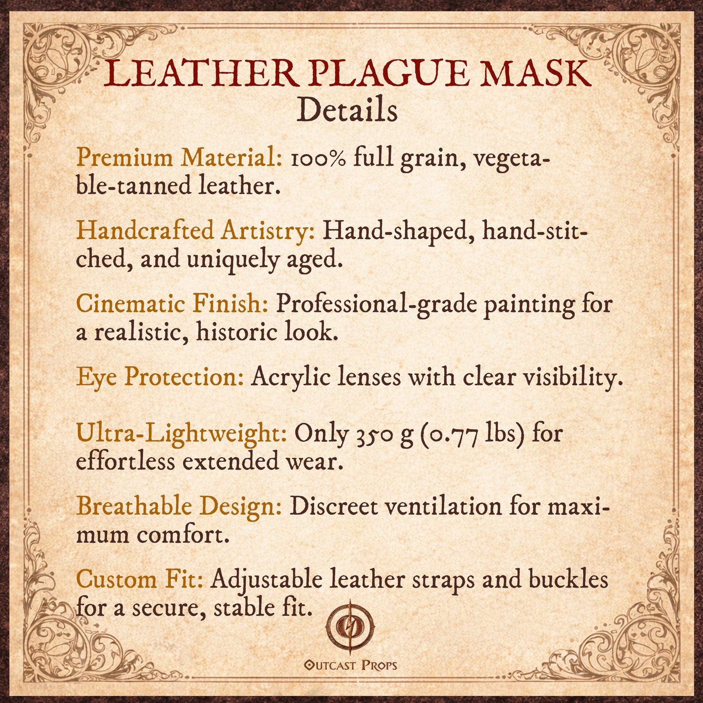 Doctor Plague Mask Floral