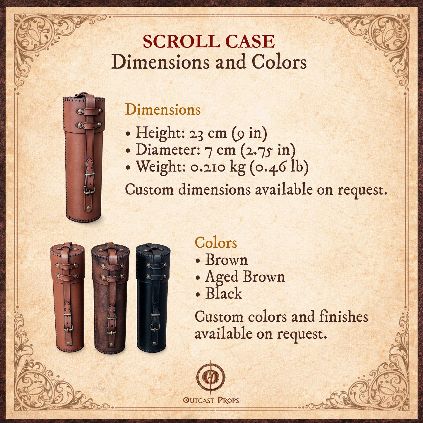 Leather Scroll Case