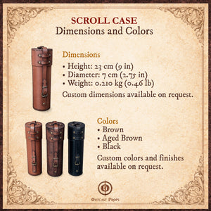 Leather Scroll Case