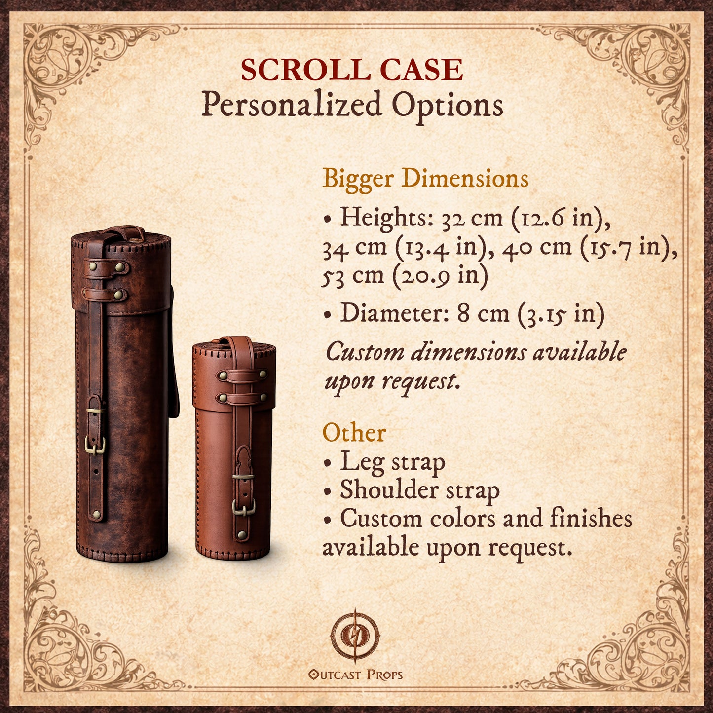 Leather Scroll Case