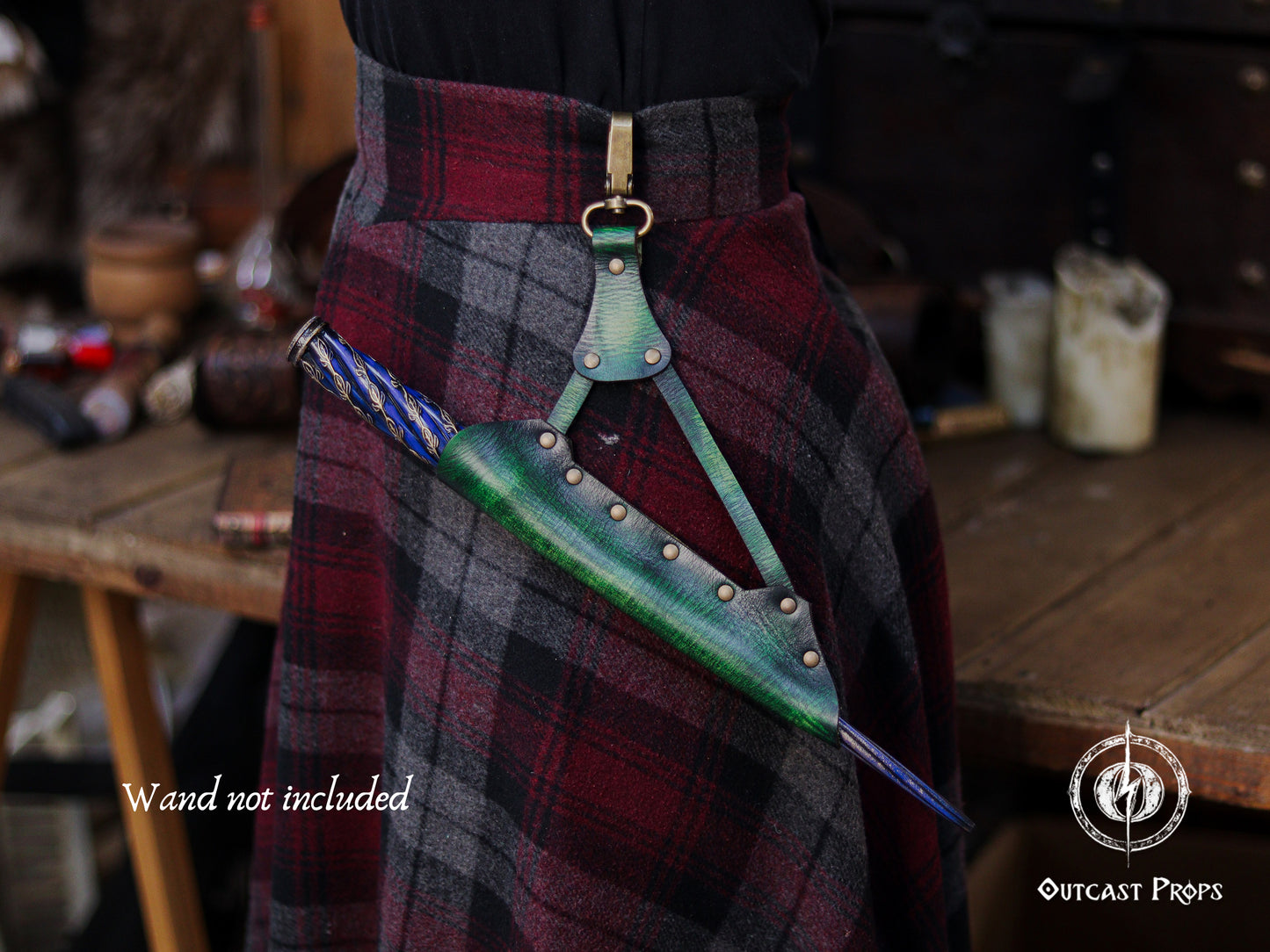 Clip On Leather Wand Holster