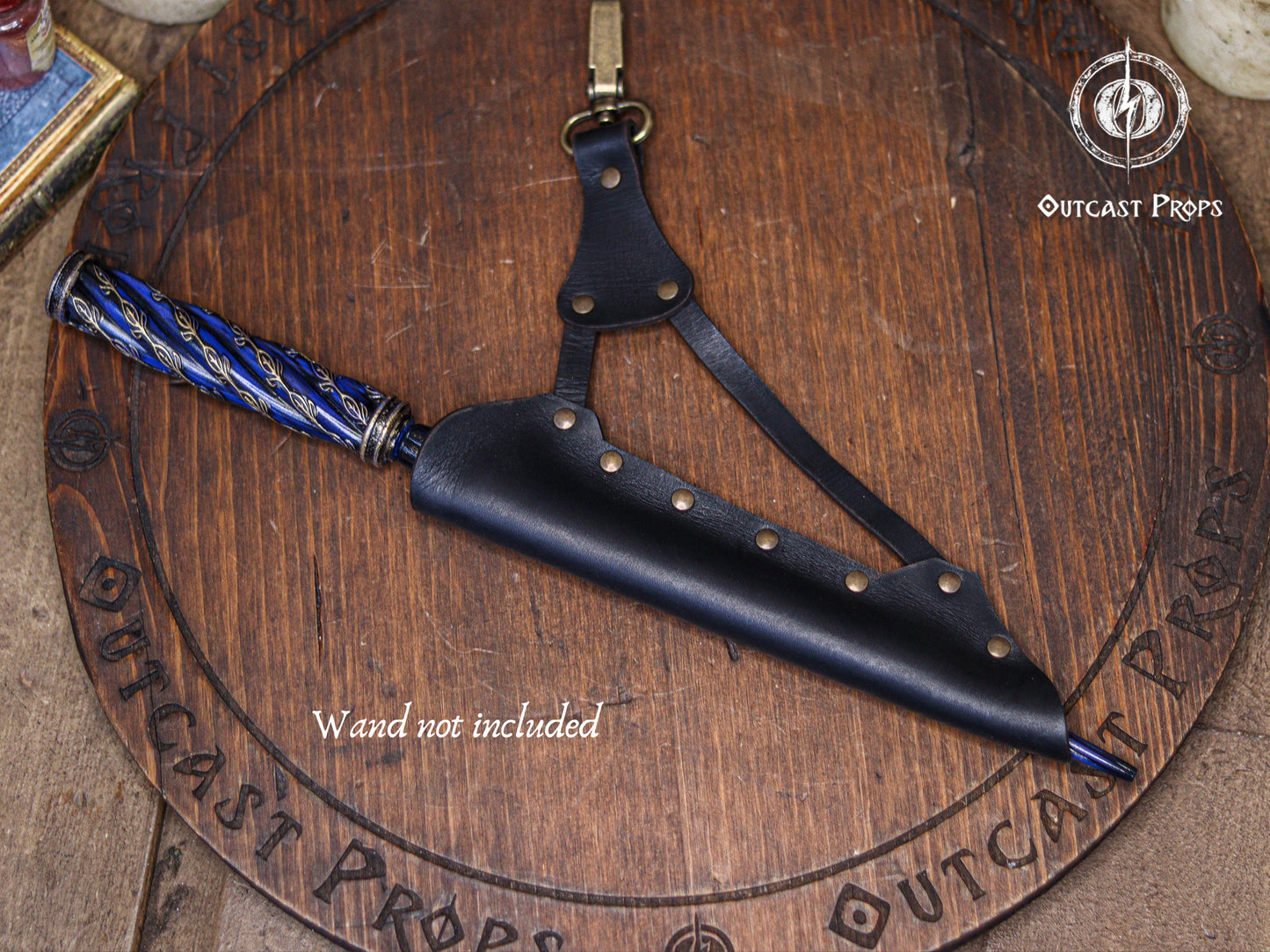 Clip On Leather Wand Holster