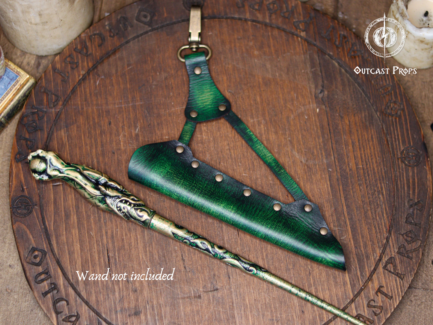 Clip On Leather Wand Holster