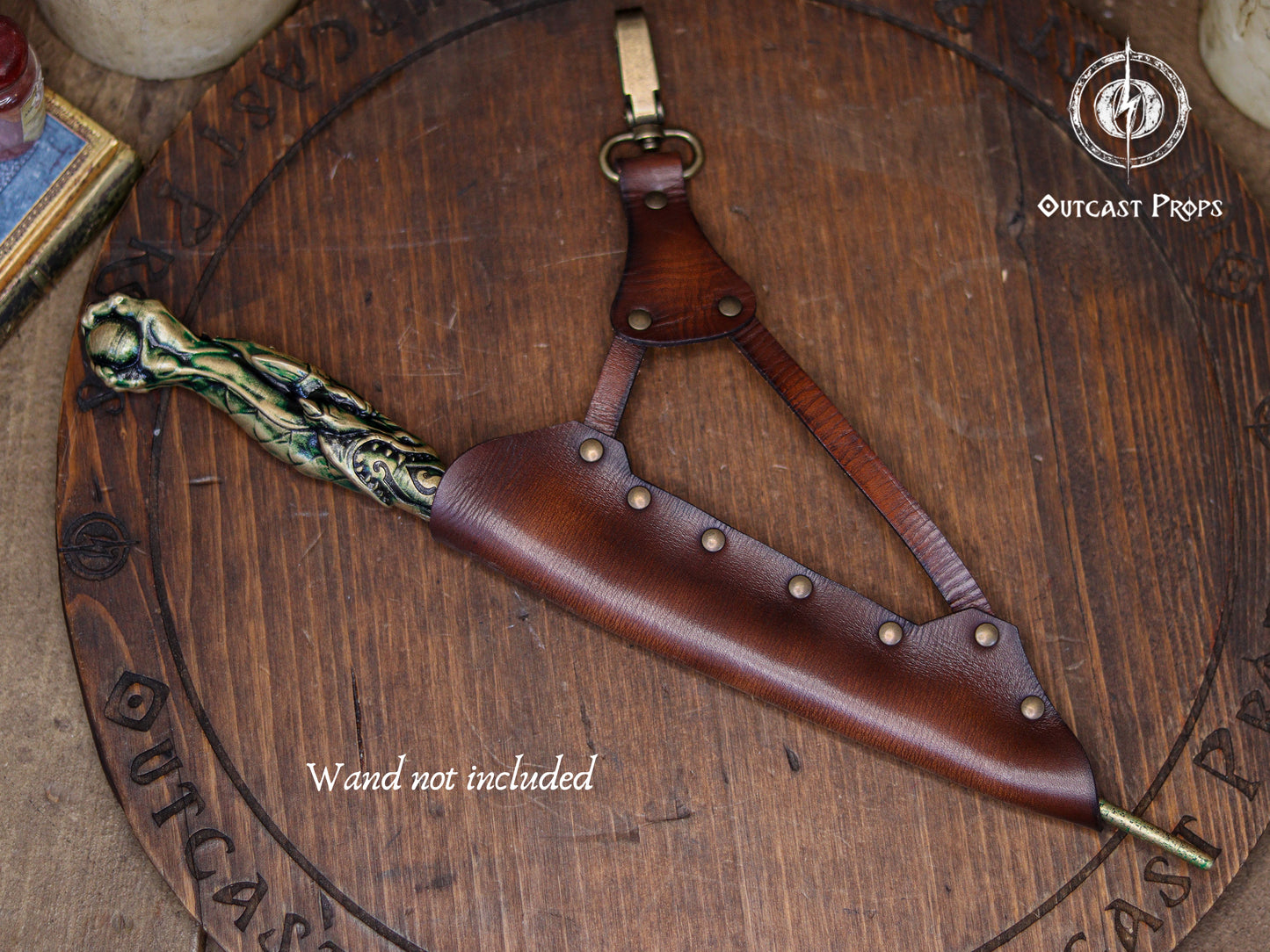 Clip On Leather Wand Holster