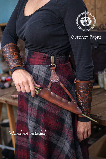 Clip On Leather Wand Holster