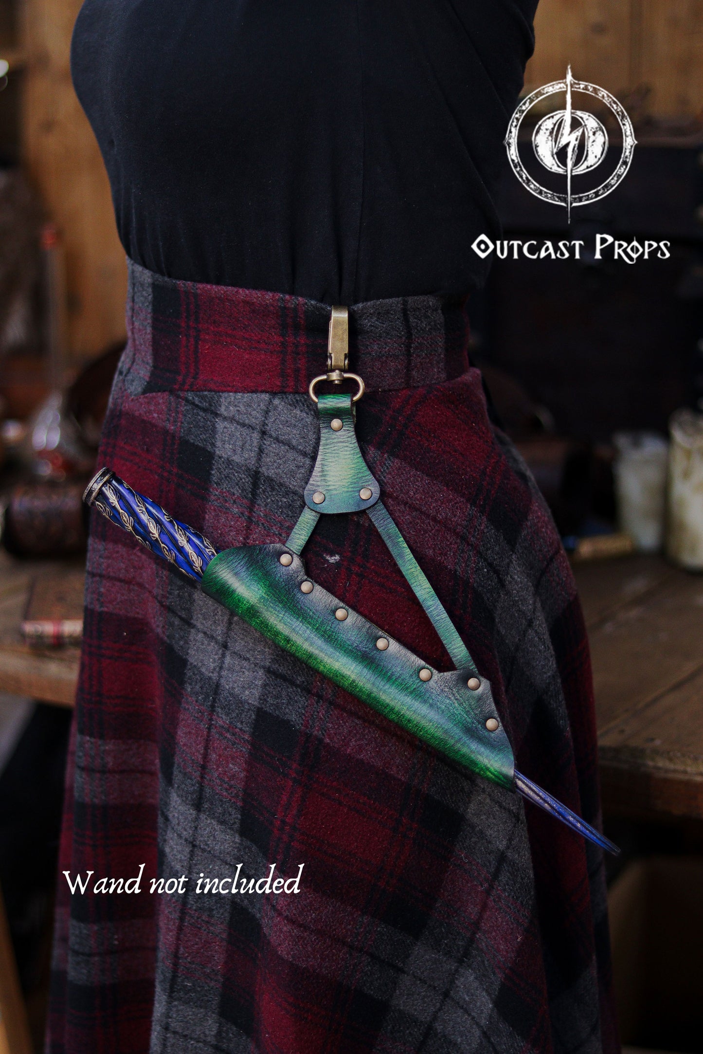 Clip On Leather Wand Holster