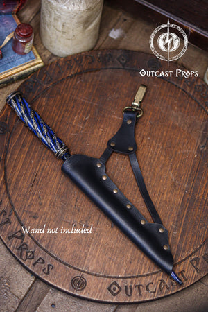 Clip On Leather Wand Holster