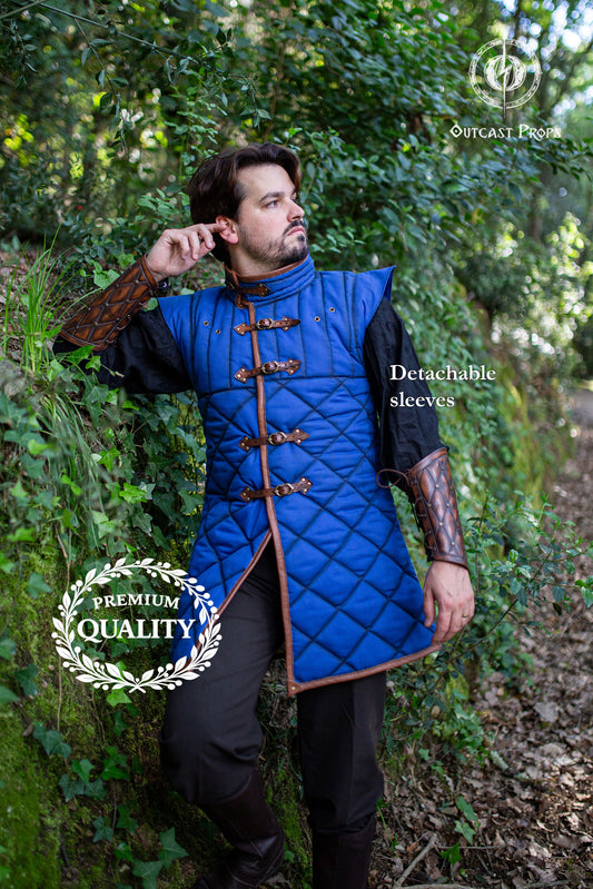 Medieval Gambeson Padded Cotton