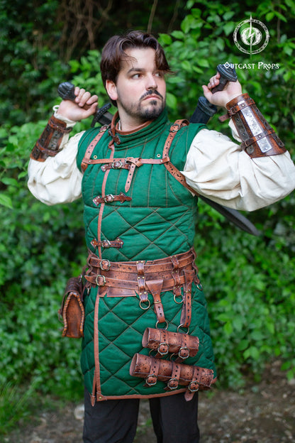 Medieval Gambeson Padded Cotton