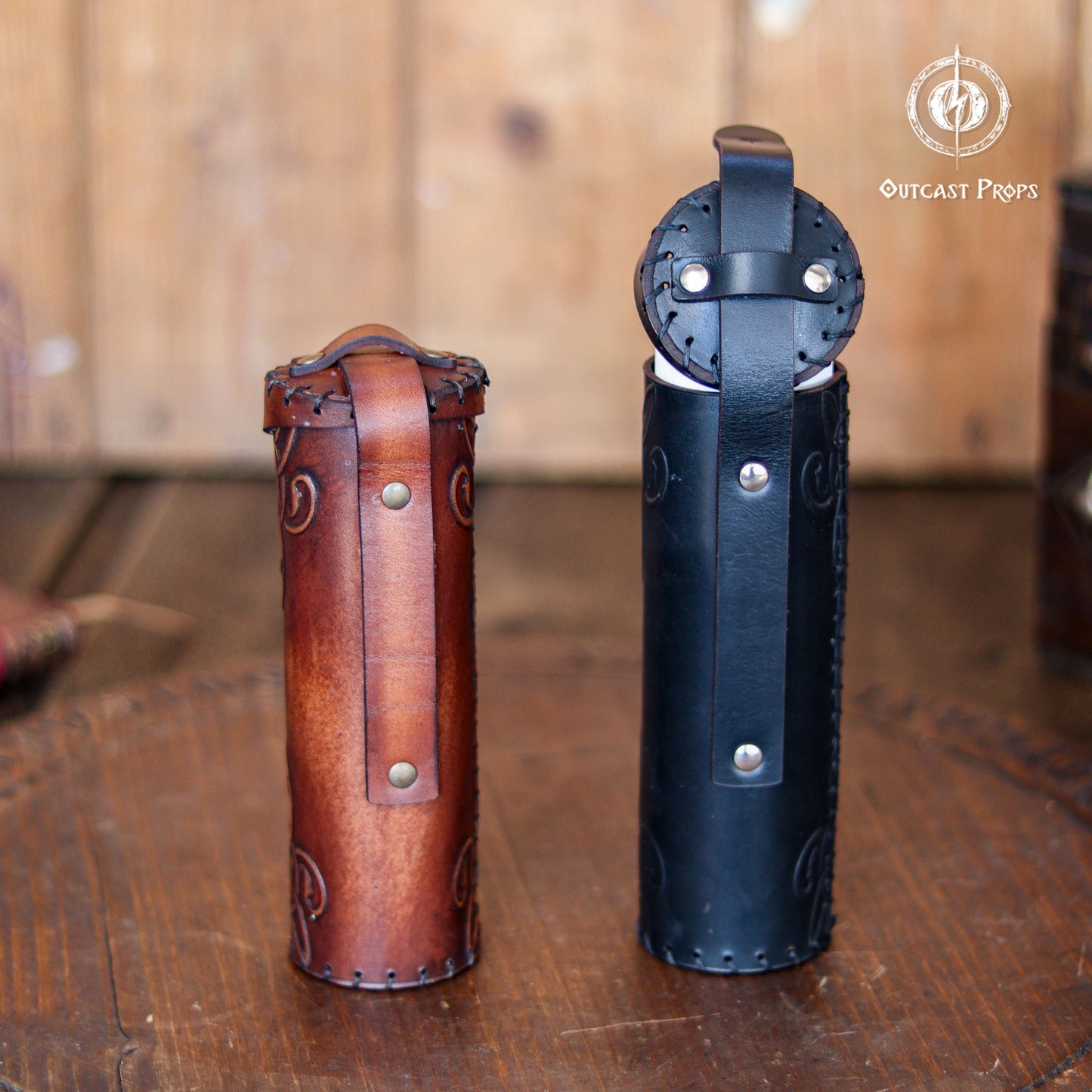 Medieval Leather Belt Tube